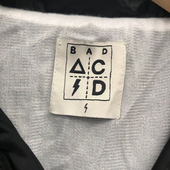 UNIF x Bad Acid Black Windbreaker Jacket - Size S - Picture 4 of 7